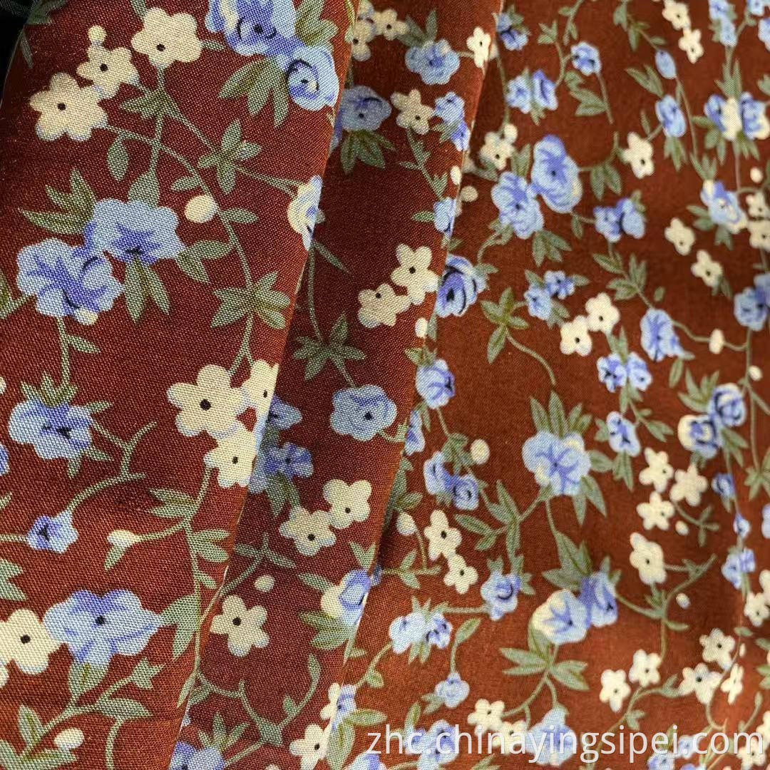 Mulinsen纺织45s Challis 100印刷人造丝面料